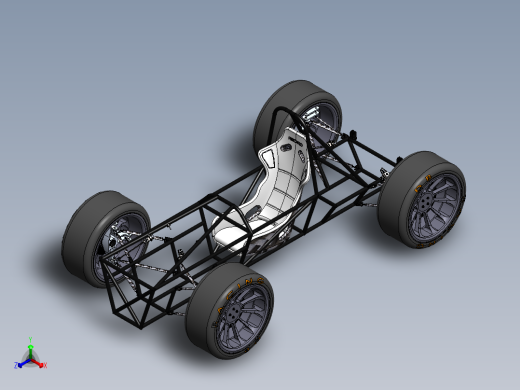 卡丁车 钢管车(48)正等轴测缩略图