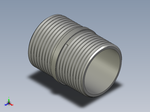螺纹管对丝-圆边等径 DN25