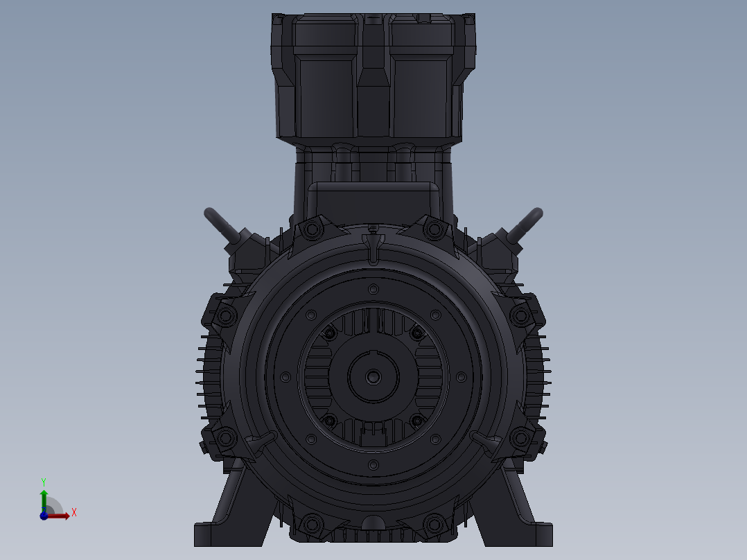 隔爆防爆电机Weg IEC W22_355M前视图