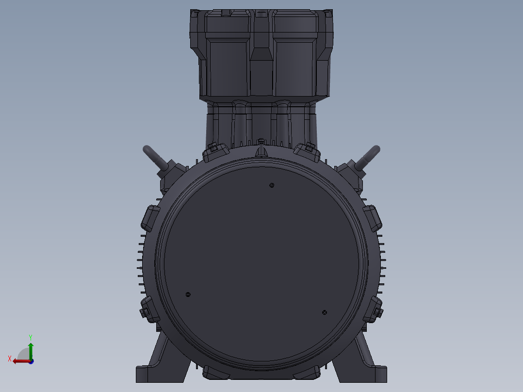 隔爆防爆电机Weg IEC W22_355M后视图