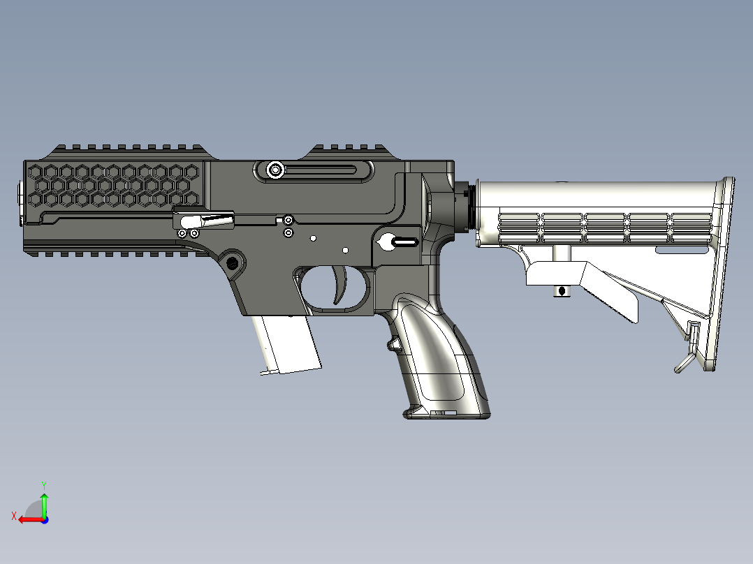 3011 卡宾枪 - .45 ACP by O-Town后视图
