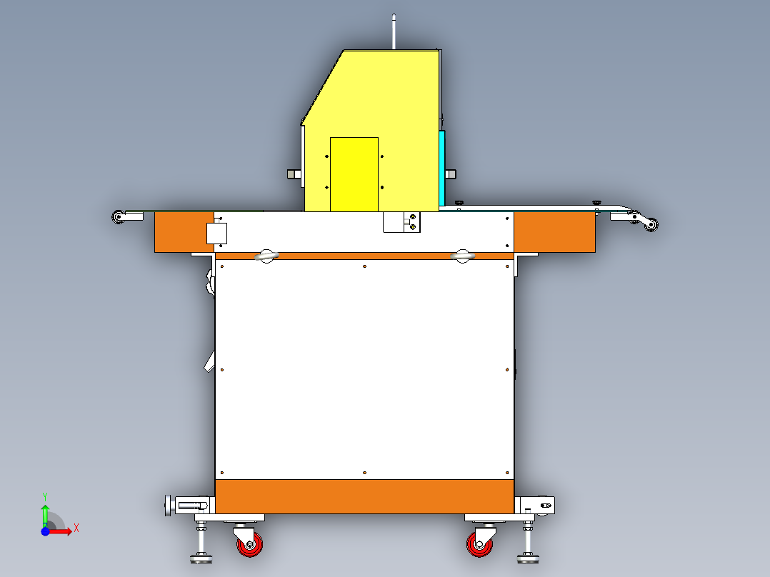 日本式自动化横切机(蜗轮蜗杆)前视图