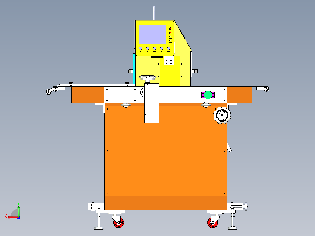 日本式自动化横切机(蜗轮蜗杆)后视图