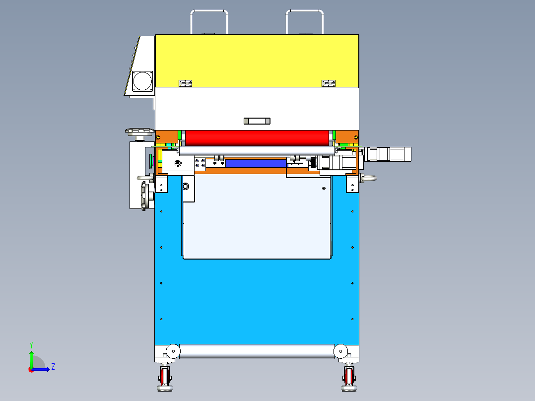日本式自动化横切机(蜗轮蜗杆)左视图