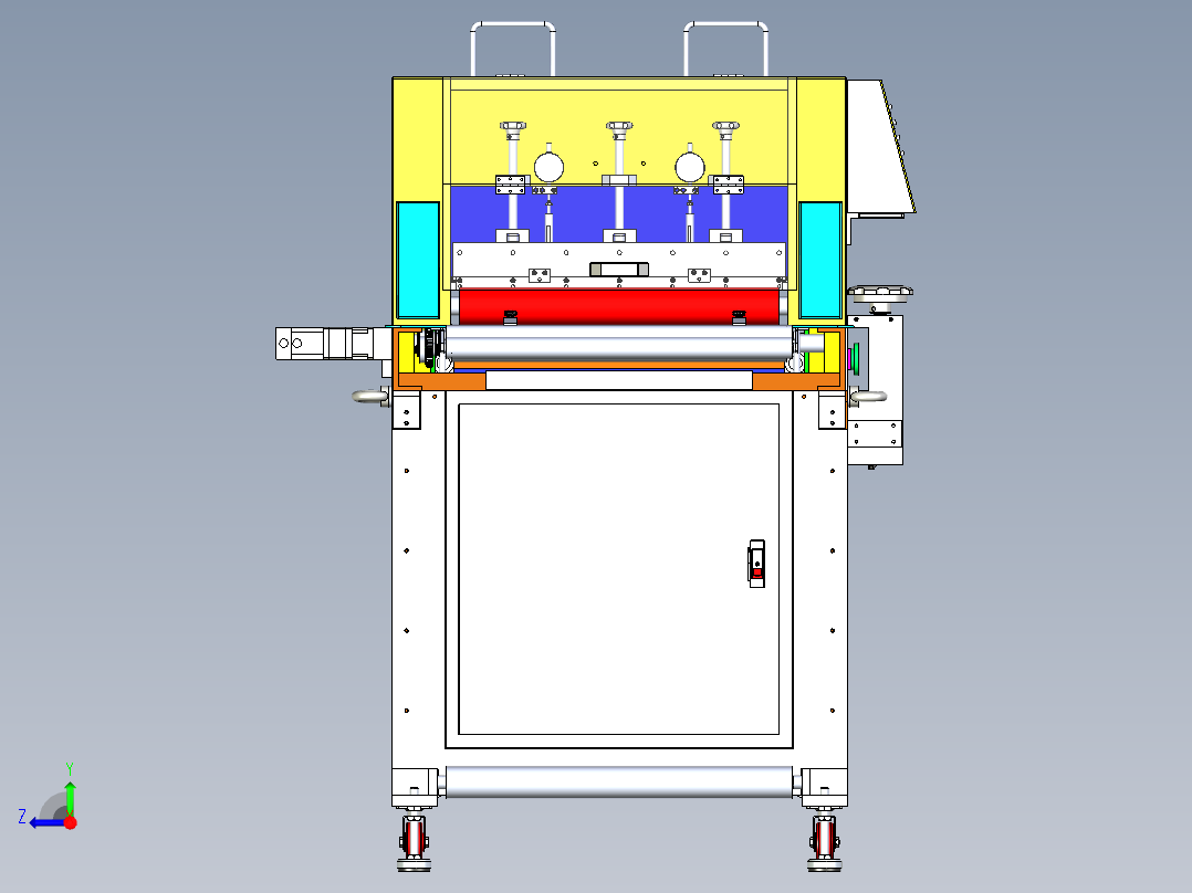 日本式自动化横切机(蜗轮蜗杆)右视图