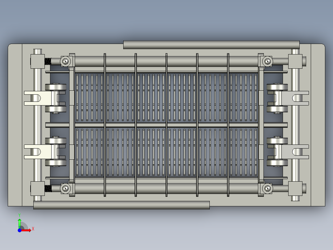 一出二322212V32模具夹前视图