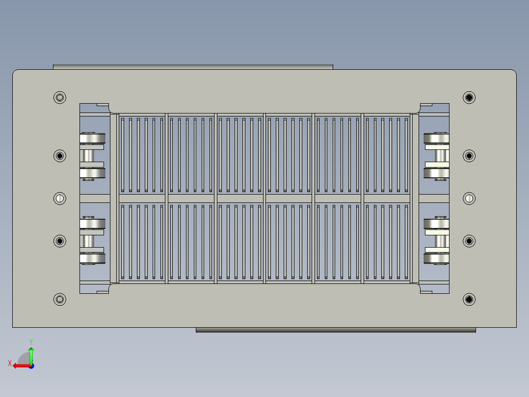一出二322212V32模具夹后视图