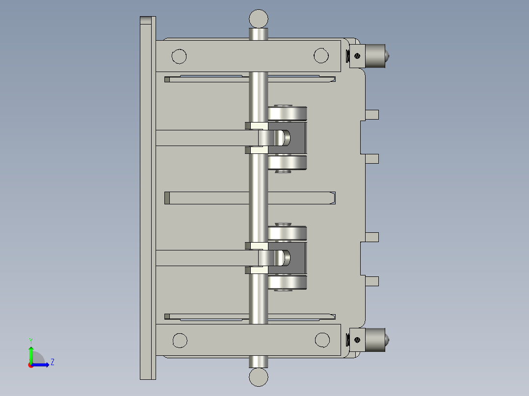 一出二322212V32模具夹左视图