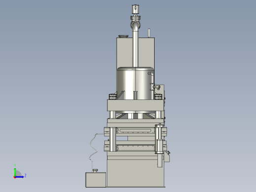 一种聚苯乙烯泡沫板生产用板材成型机左视缩略图