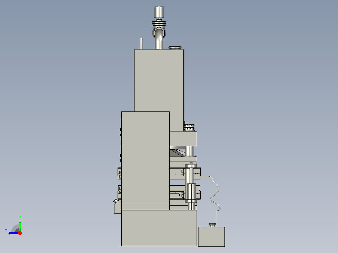 一种聚苯乙烯泡沫板生产用板材成型机右视图