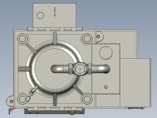 一种聚苯乙烯泡沫板生产用板材成型机俯视缩略图