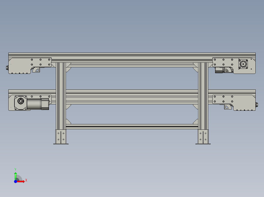 德恩普-倍速链输送机2M前视图