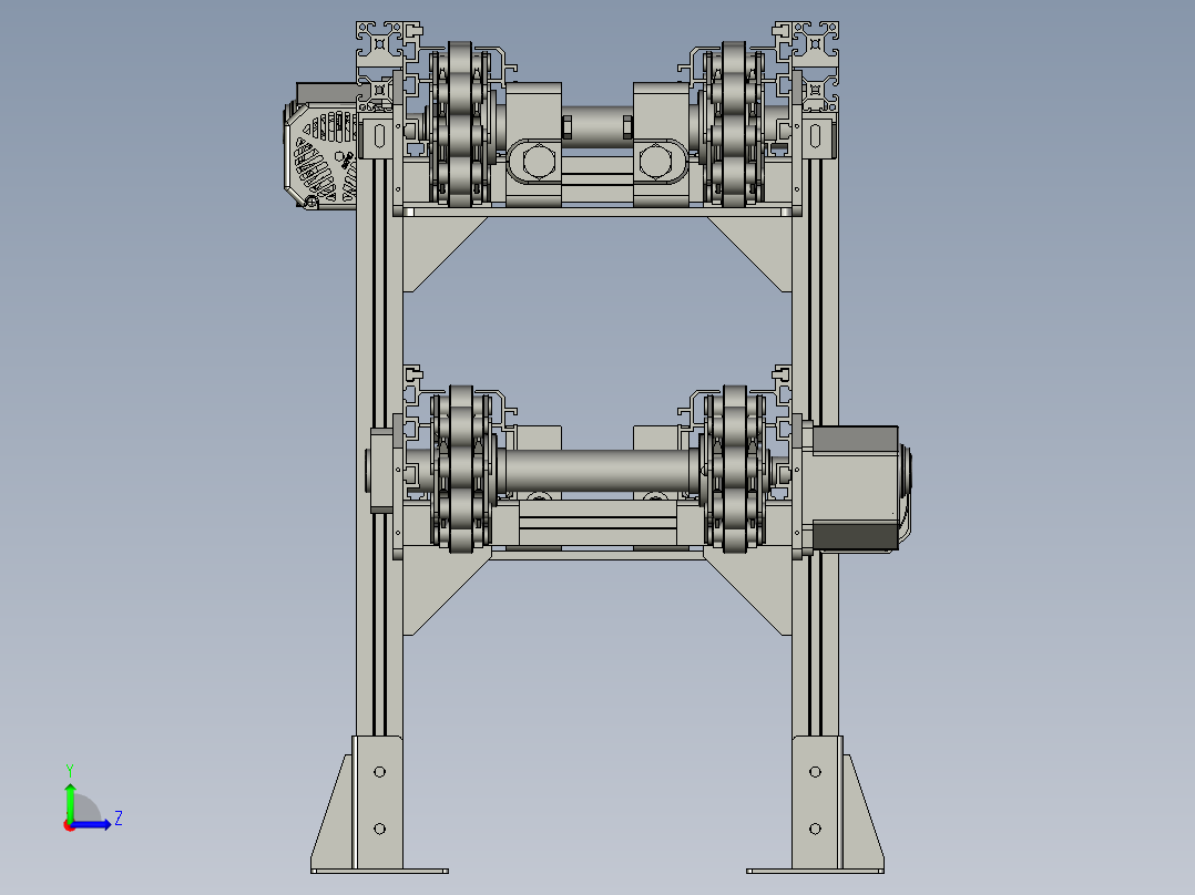 德恩普-倍速链输送机2M左视图