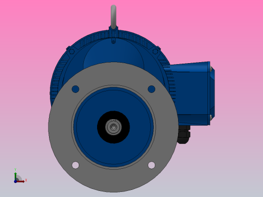 RXF57法兰轴伸式安装斜齿轮减速机RX57-Y1.1-4P-90S-M1-0°-Φ200前视缩略图