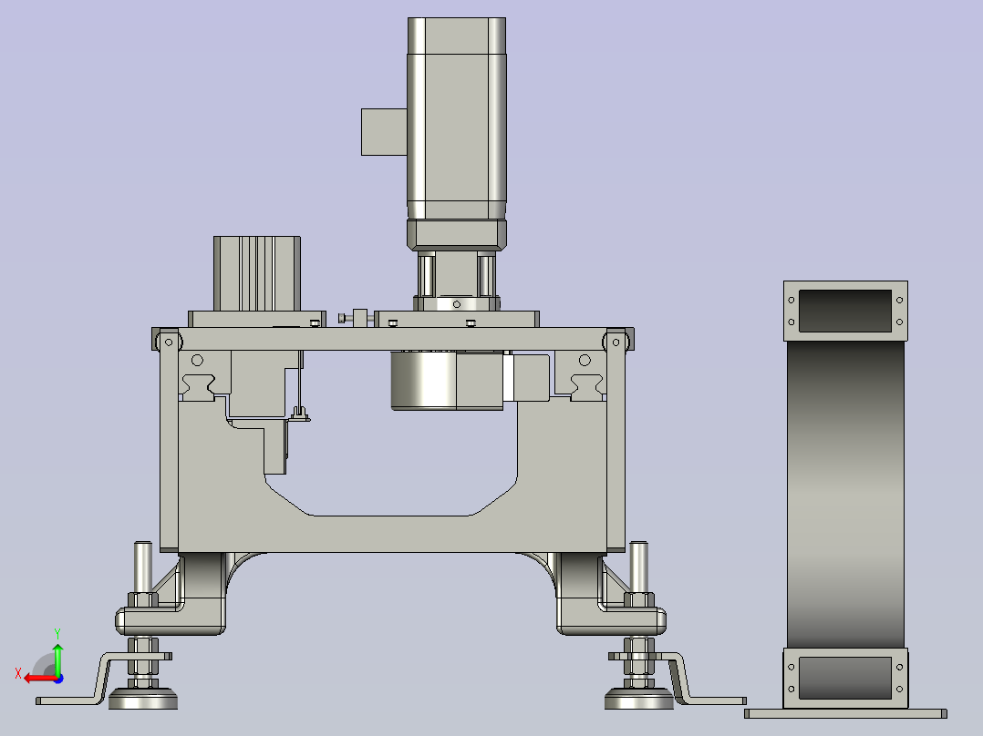自走型机械手后视图