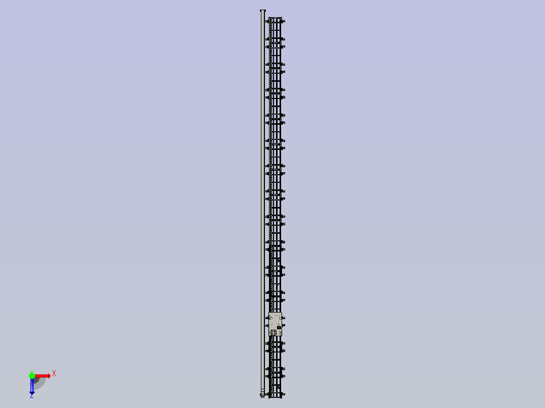自走型机械手俯视图