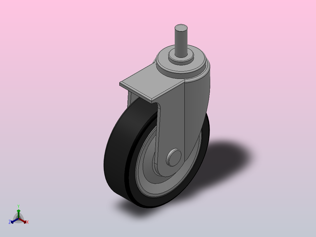 Z12-03-125-362B中重型轮[Z12-03-150-362B]脚轮主视图