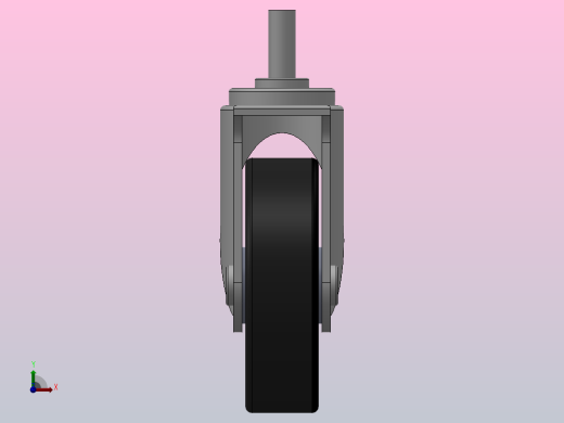 Z12-03-125-362B中重型轮[Z12-03-150-362B]脚轮前视缩略图