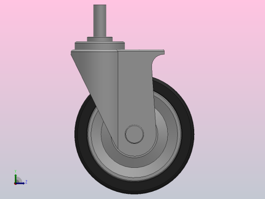Z12-03-125-362B中重型轮[Z12-03-150-362B]脚轮左视缩略图