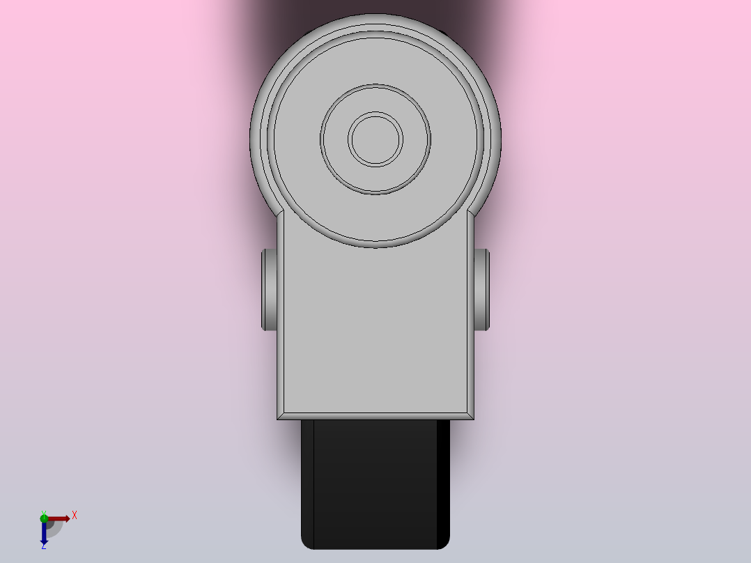 Z12-03-125-362B中重型轮[Z12-03-150-362B]脚轮俯视图