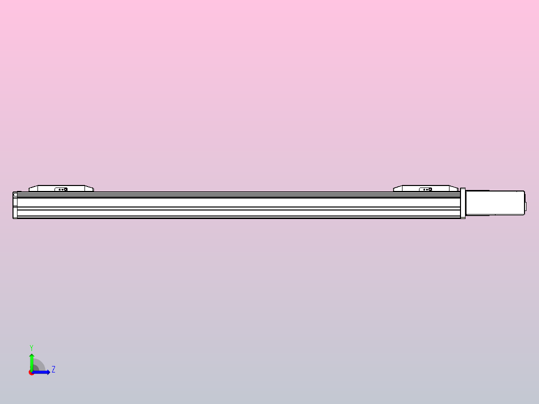 皮带直线轴双滑块型TPA-GCBS-50-P42-L250-QL-M10-N3左视图