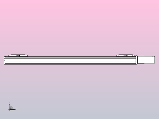皮带直线轴双滑块型TPA-GCBS-50-P42-L250-QL-M10-N3左视缩略图