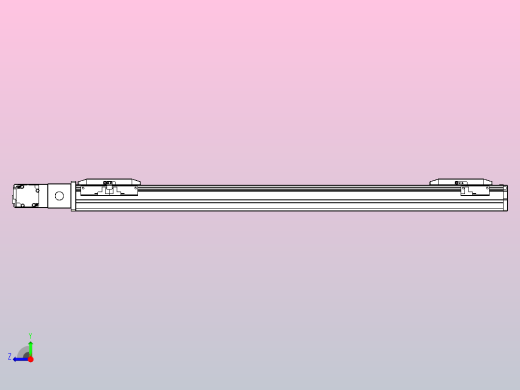 皮带直线轴双滑块型TPA-GCBS-50-P42-L250-QL-M10-N3右视缩略图