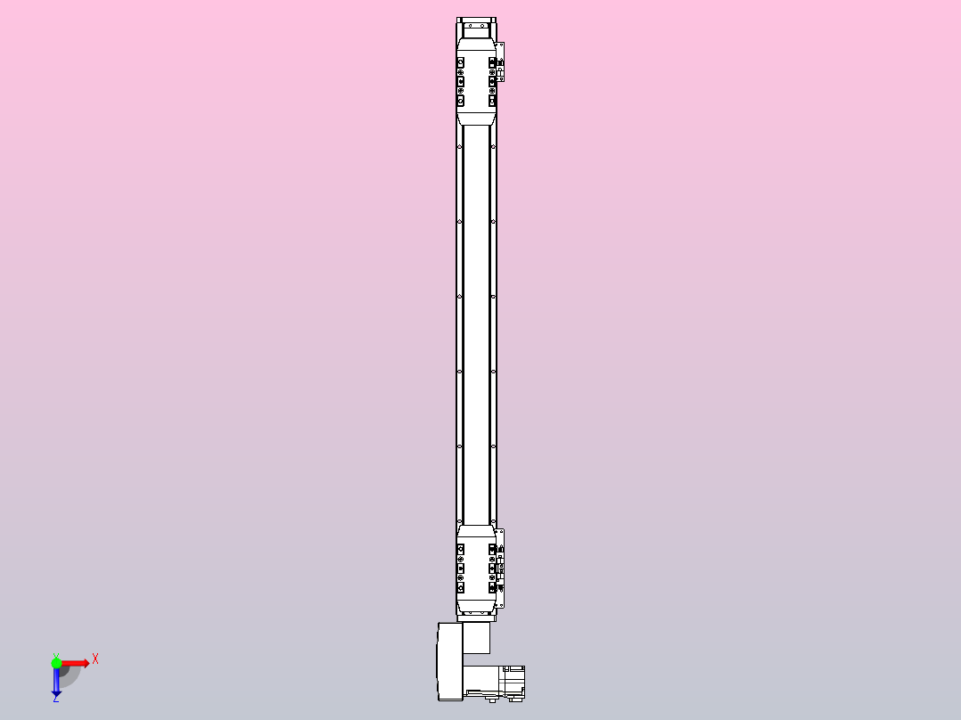 皮带直线轴双滑块型TPA-GCBS-50-P42-L250-QL-M10-N3俯视图