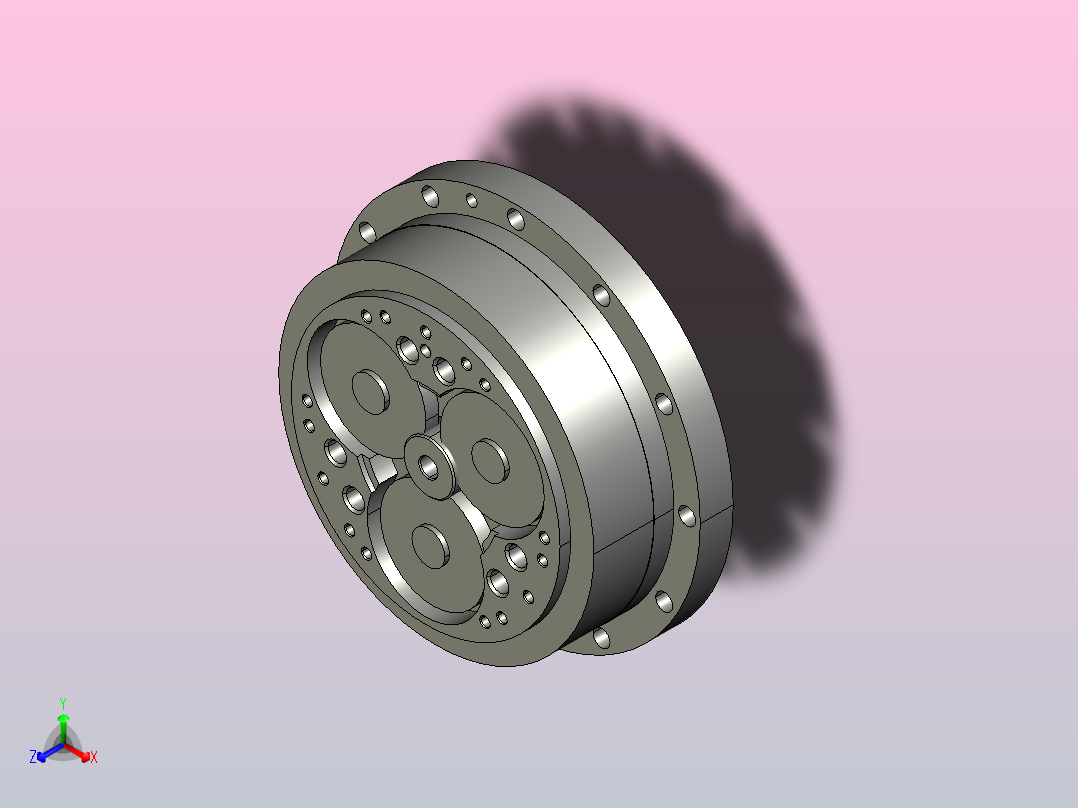 RV减速器常规产品外形图ZD-280BX-   -RVE-B-B-35X58L170-3001主视图