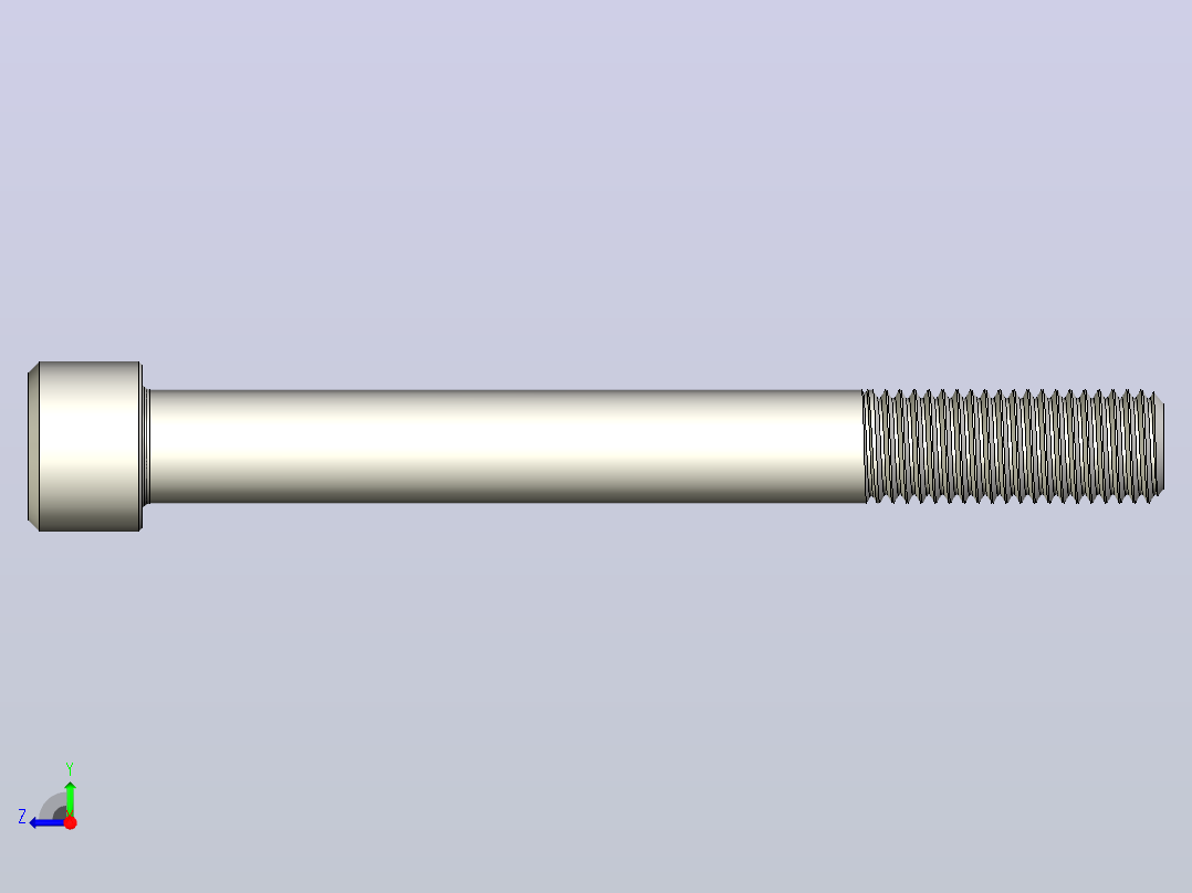 DIN_EN_ISO_4762_M20x180.ipt内六角螺钉右视图