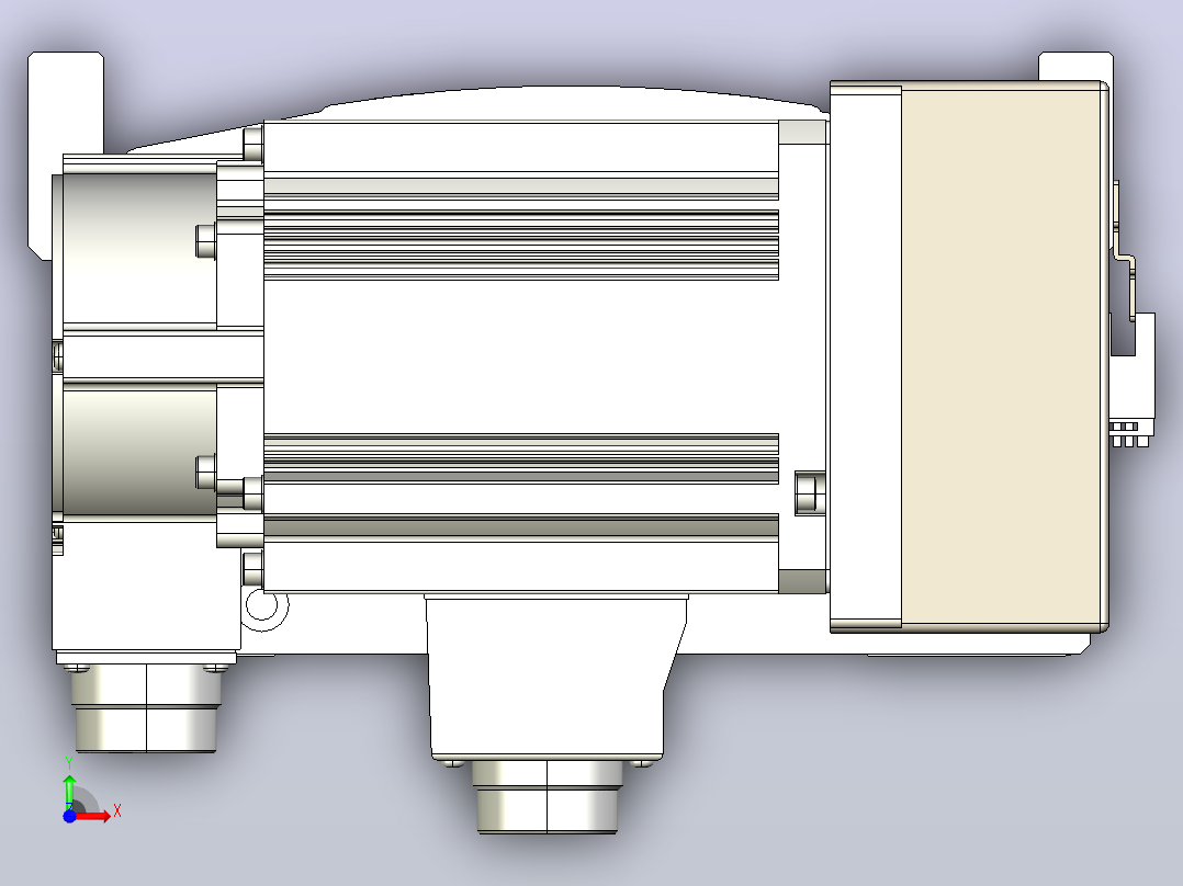 皮带直线轴半封闭可选导轨TPA-HNB-220D-176-L1950-MR-C-P1K-N3前视图