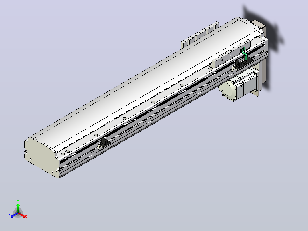 MT120BS半封闭丝杆滑台[MT120BS.L#.500.BM.P40.C3]主视图
