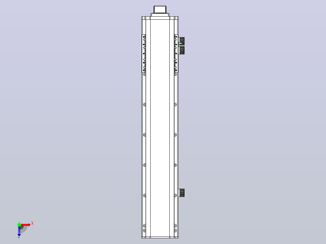MT120BS半封闭丝杆滑台[MT120BS.L#.500.BM.P40.C3]俯视图