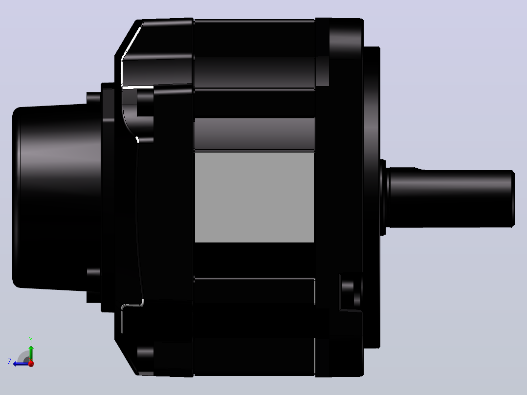 台达电机 ECM-B3M-E21310RS1（1000w中惯量无刹车增量型）右视图