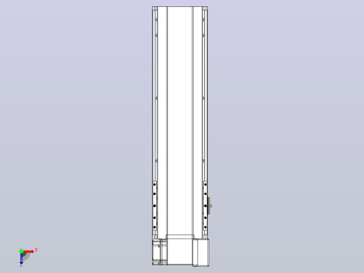 皮带直线轴半封闭可选导轨TPA-HNB-175D-140-L450-RP-C-P75-N3俯视缩略图