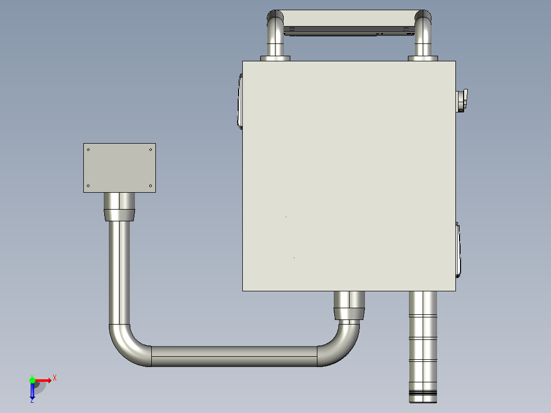 19英寸HMI Scada，带摆俯视图