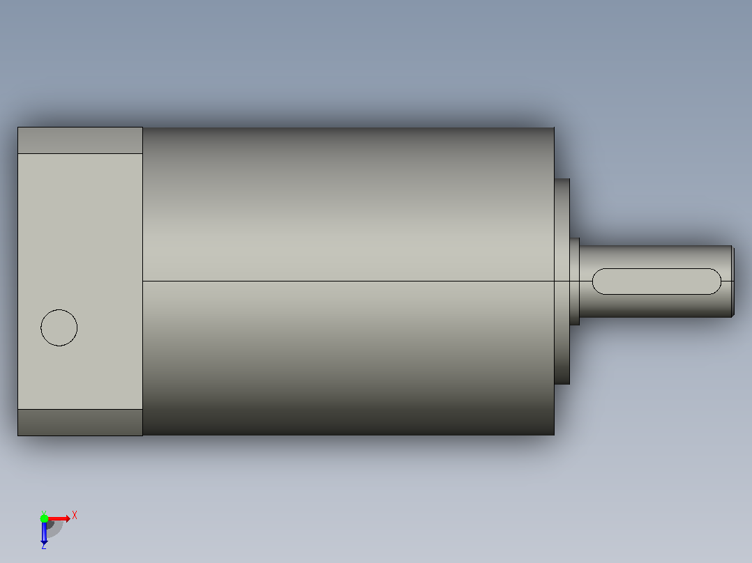 间隙减速器gearbox_gbx060040k_gbk_060_055_0_f俯视图