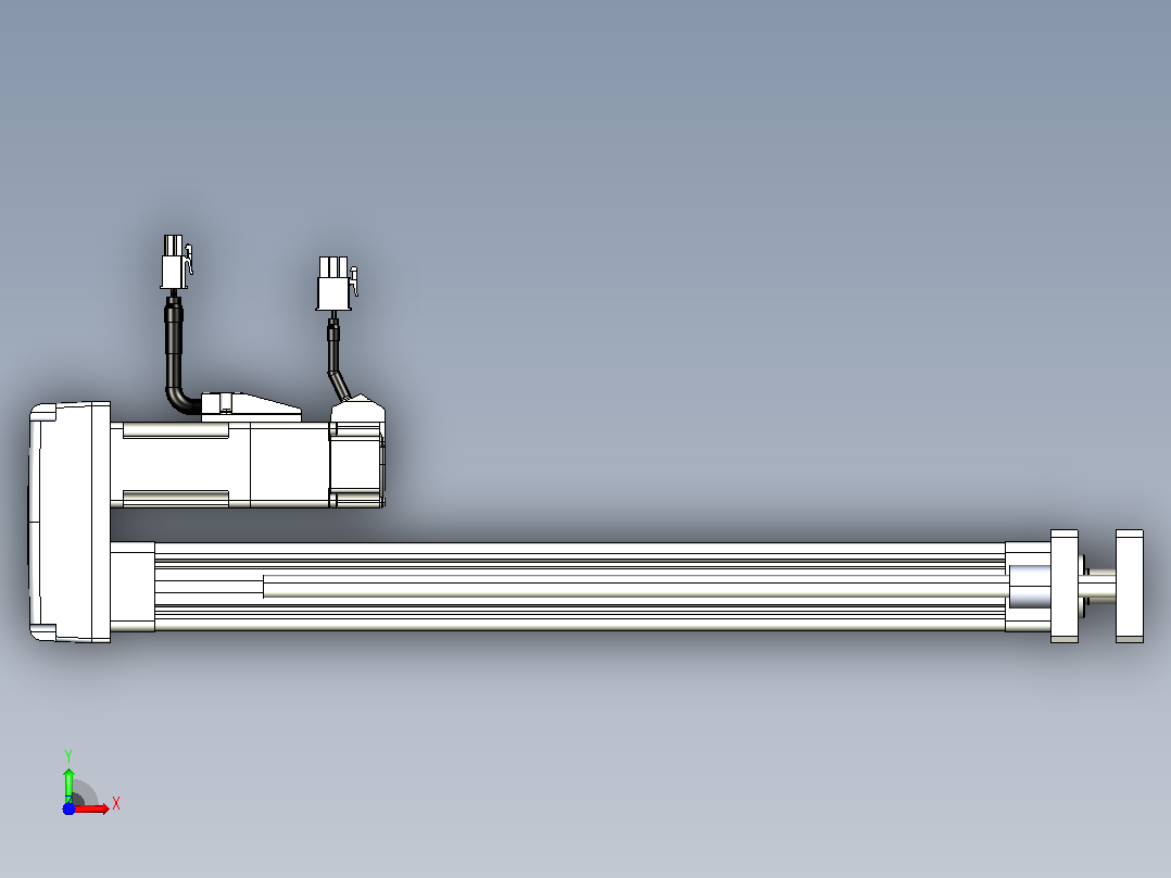 轻载电动缸TPA-ESR25-1002C-L300-MR-QDX-W-P10-C3前视图