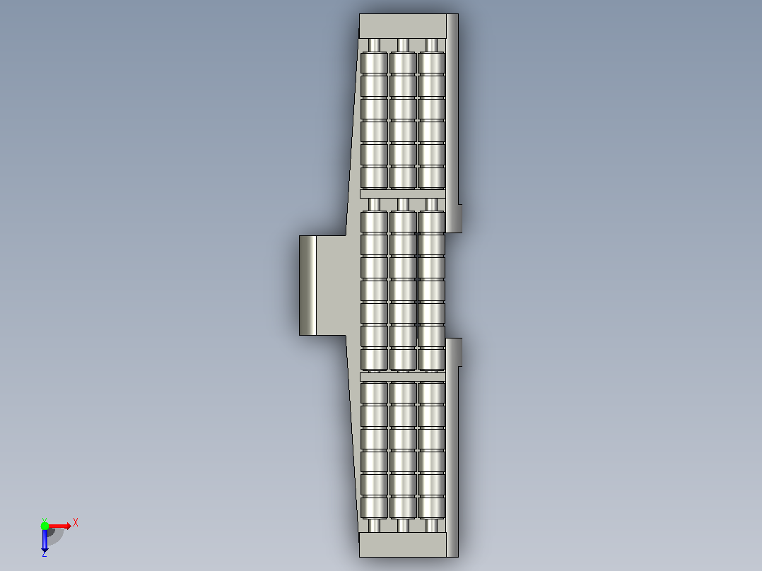883TAB-K750-C1转弯滚珠链板俯视图