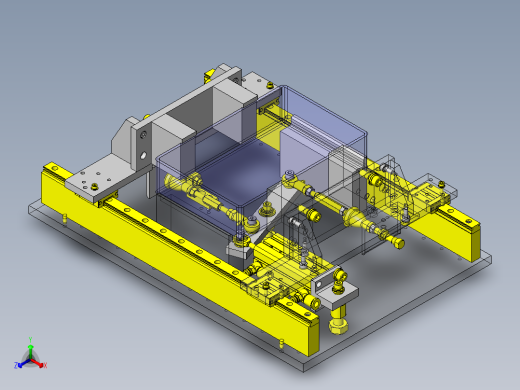 链条式卡盘机构正等轴测缩略图