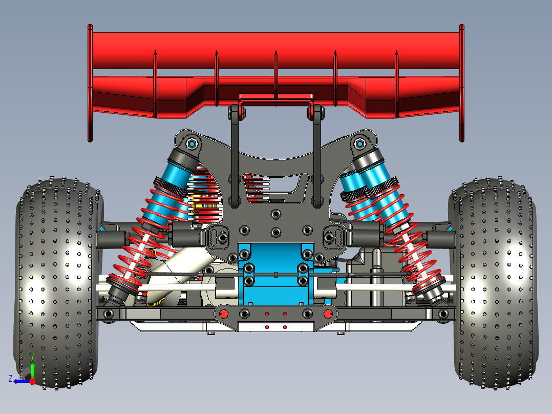 油动遥控赛车右视图