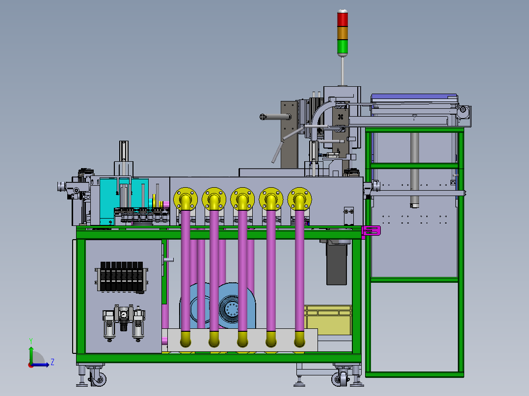 自动焊管机sw17可编辑左视图