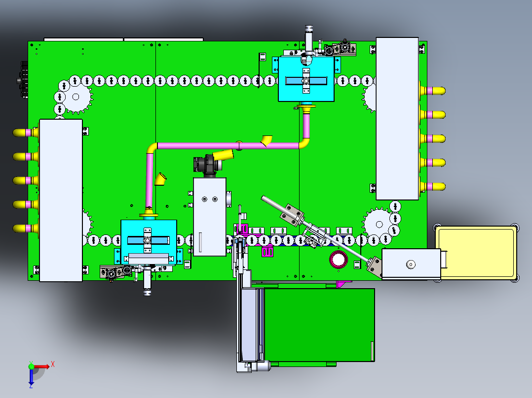 自动焊管机sw17可编辑俯视图