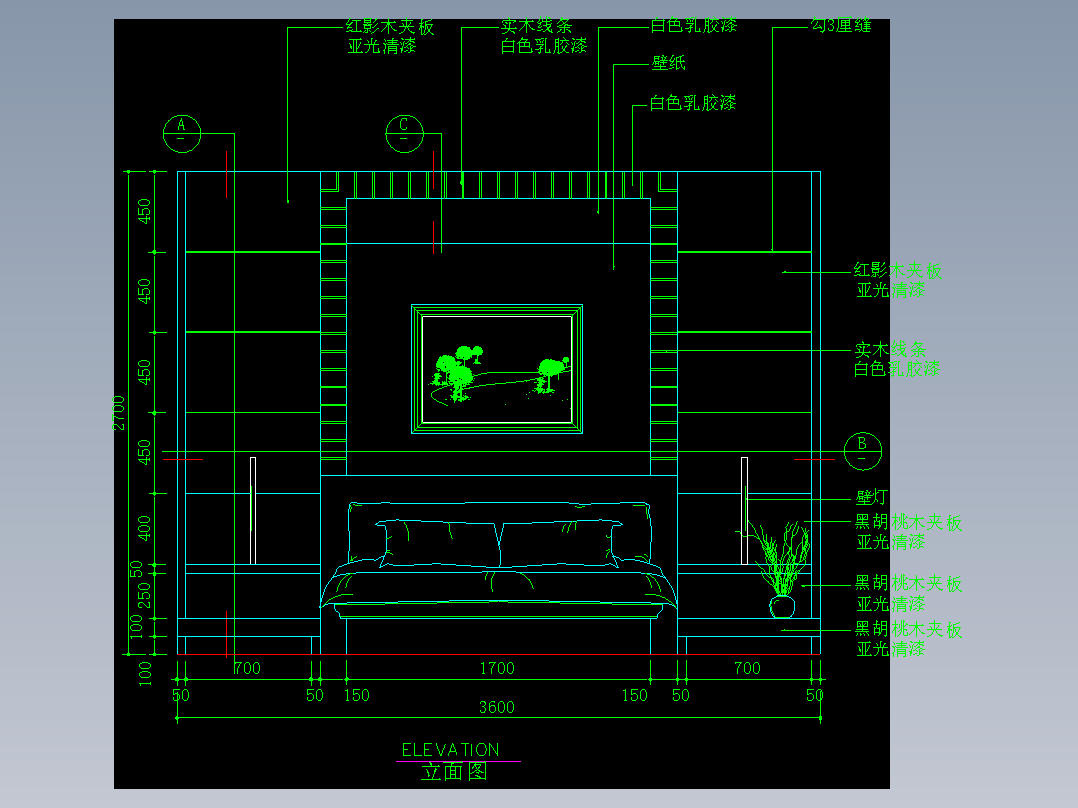 家装类CAD土块(二)-FH01077D