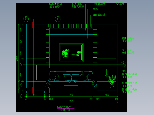 家装类CAD土块(二)-FH01077D