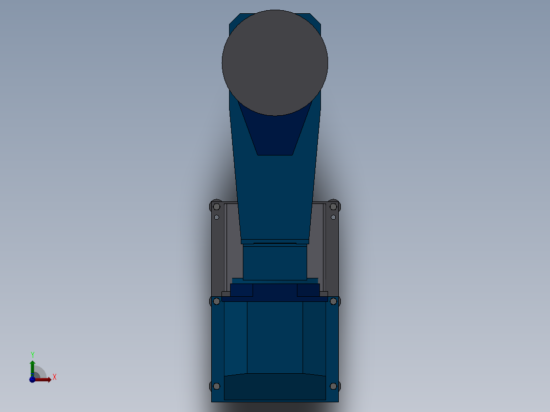 L型变位机前视图