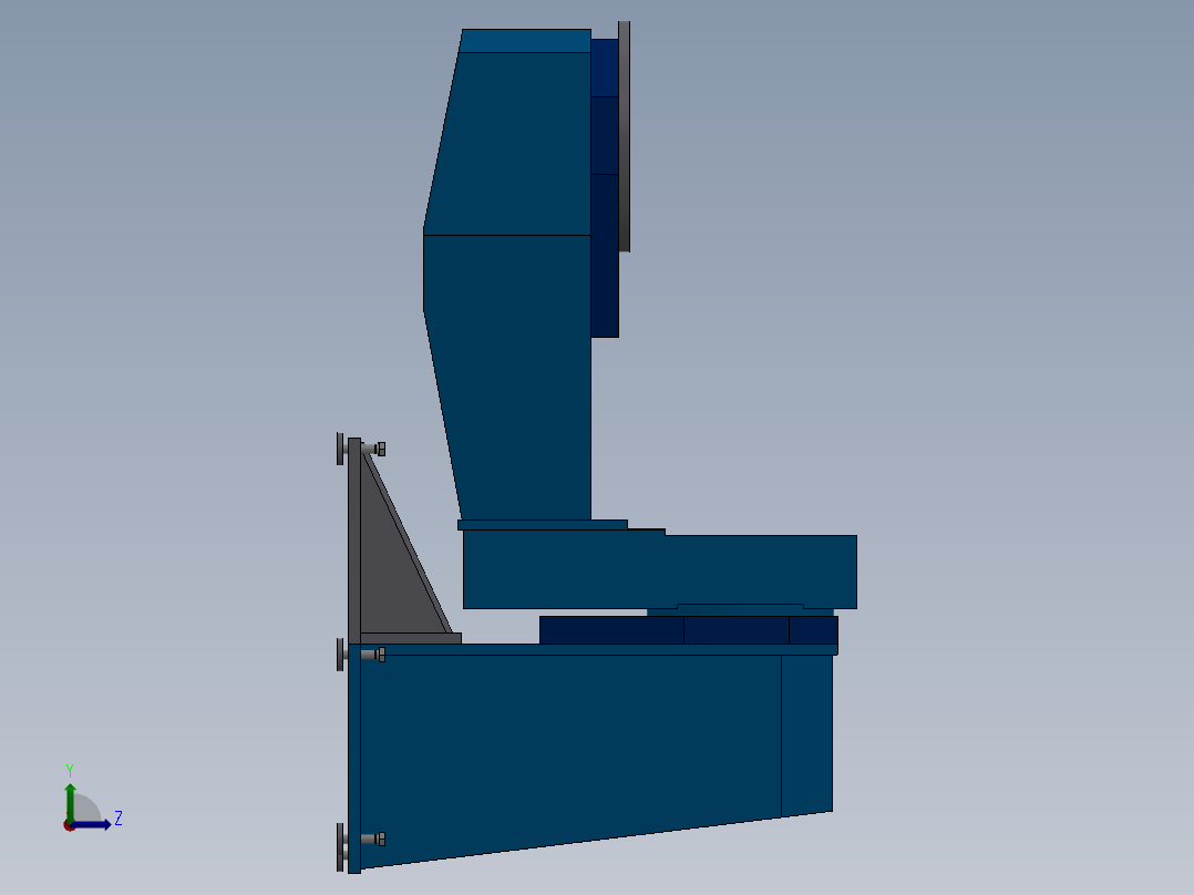L型变位机左视图
