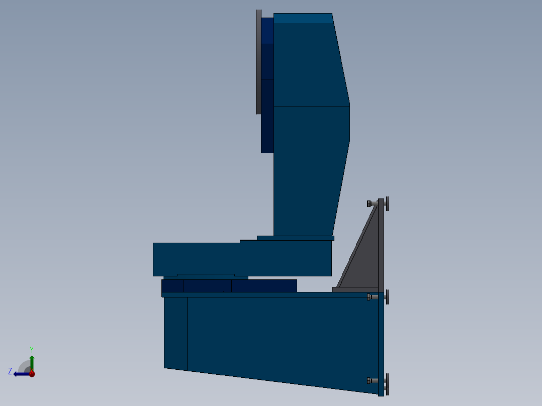 L型变位机右视图