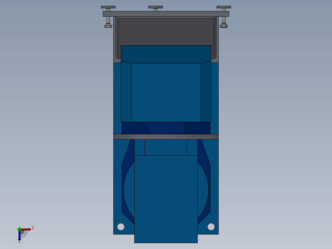 L型变位机俯视图