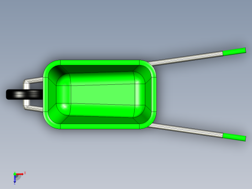 家庭园艺小推车俯视缩略图